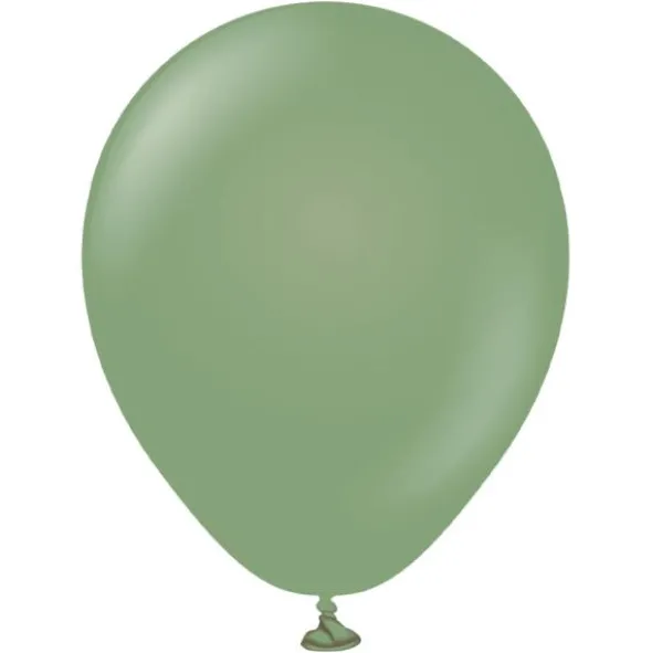 Gröna Mini Ballonger Eucalyptus (25-pack)