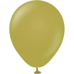 Gröna Miniballonger Olive (25-pack)