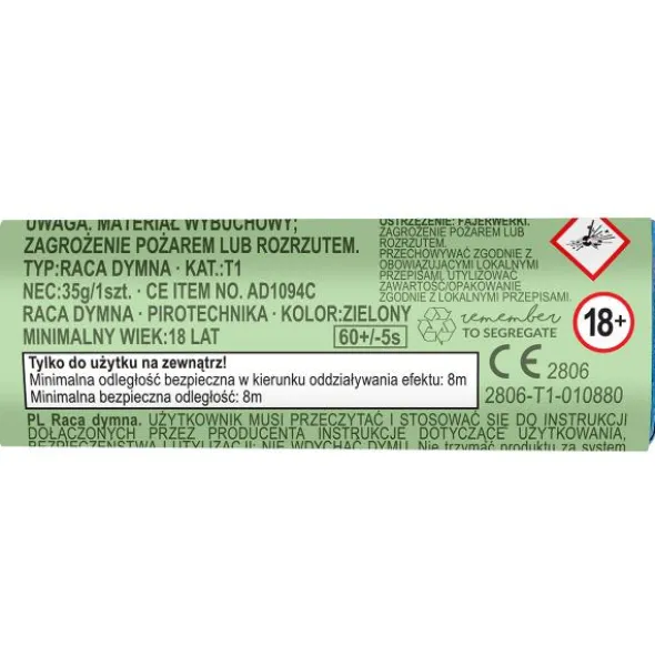 Gröna Rökbomber 5-pack