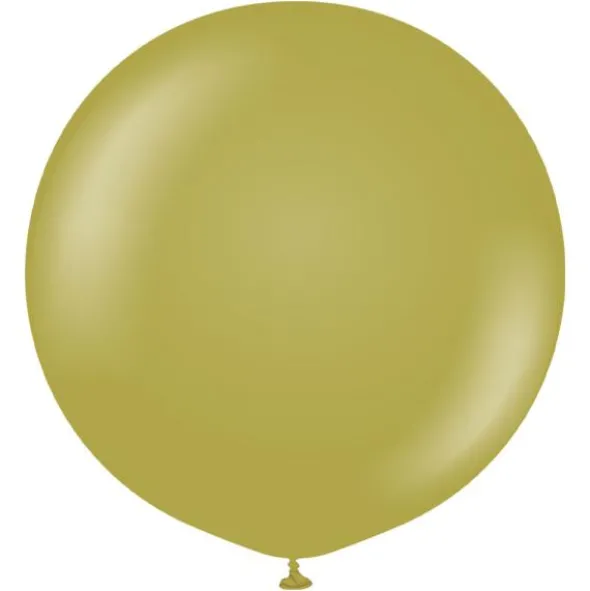 Gröna Stora Latexballonger Olive (2-pack)