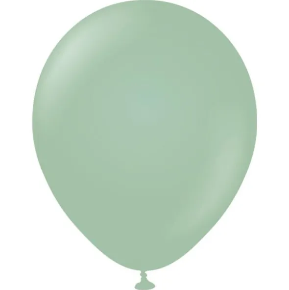 Gröna Stora Standard Latexballonger Winter Green (5-pack)