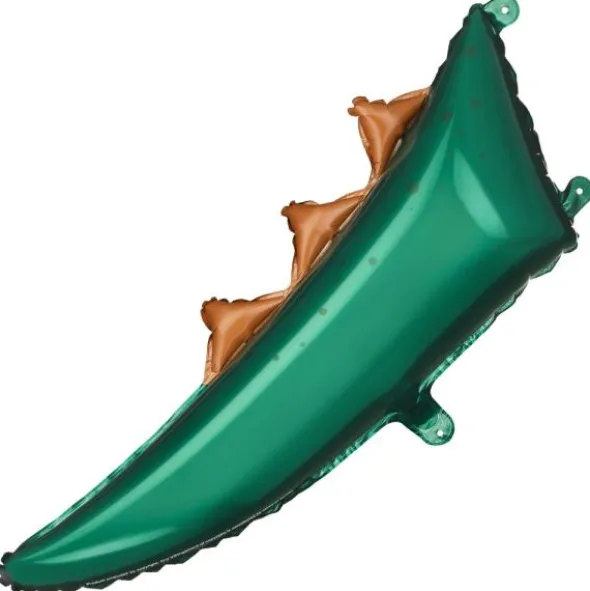 Grön Dinosauriesvans Folieballong