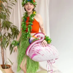 Grön Hawaii Hula Kjol 77 cm