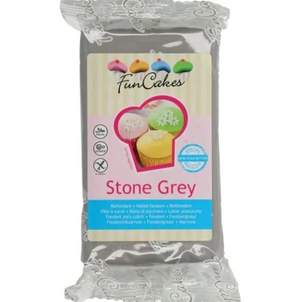 Grå Sockerpasta Stone Grey