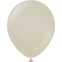 Grå Stora Standard Latexballonger Stone (5-pack)