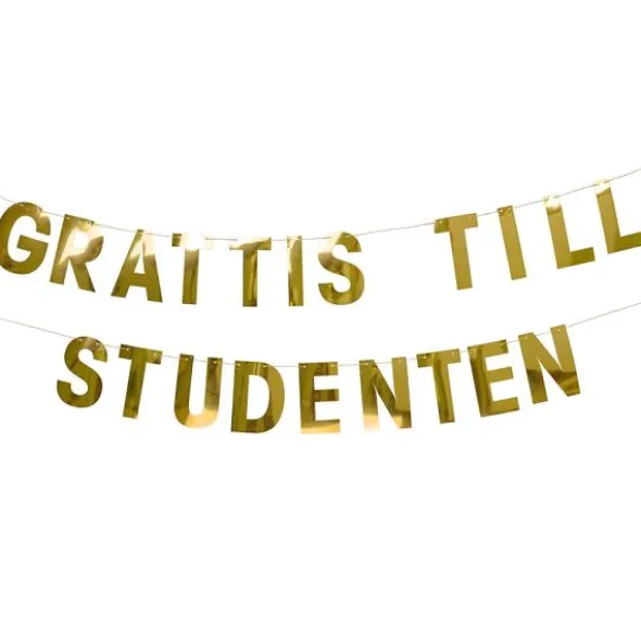 Guld Girlang Grattis Till Studenten