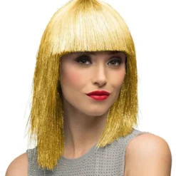 Guld Glitterperuk