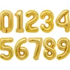 Guld Sifferballong (Siffra 0)