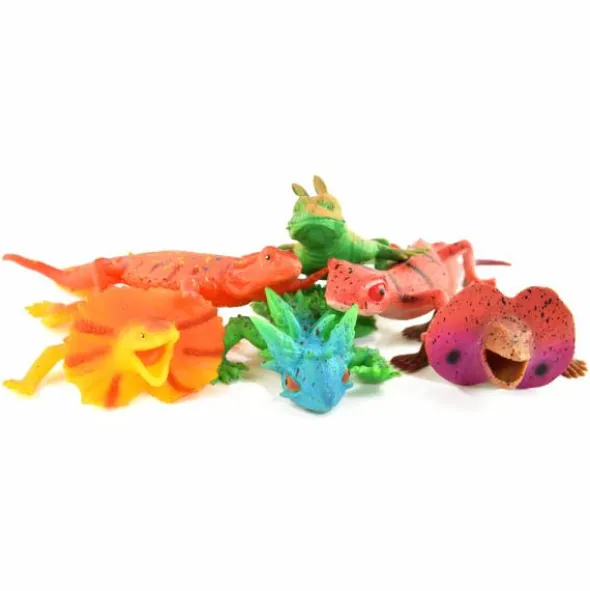 Gummi Ödla Leksak