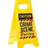 Halloween Skylt Caution Crime Scene (29 x 2 x 60 cm)