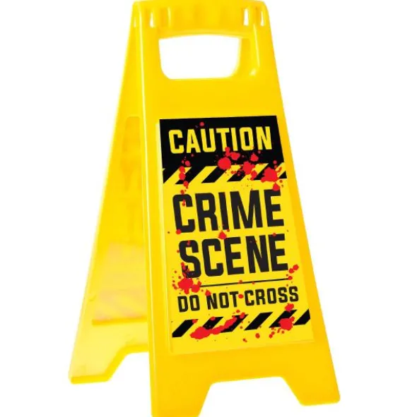 Halloween Skylt Caution Crime Scene (29 x 2 x 60 cm)