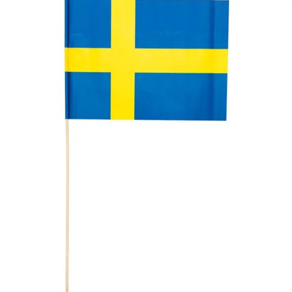 Handflaggor Sverige 50 cm 10-pack