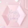 Happy B'day Assietter Ljusrosa