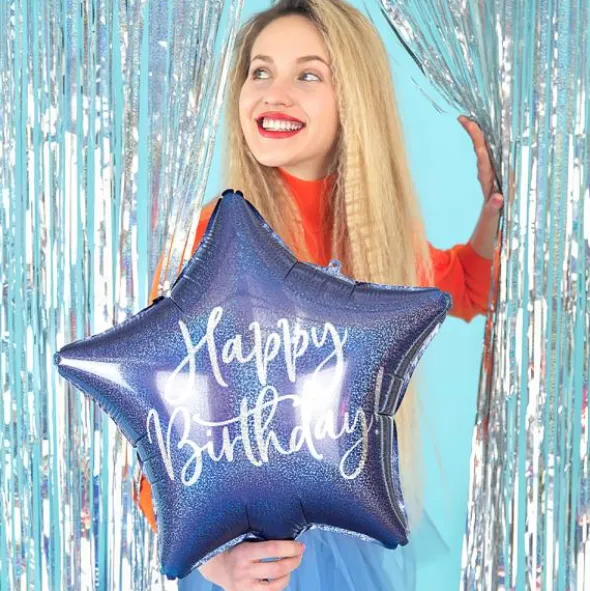 Happy B'day Folieballong Stjärna