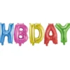 Happy Birthday Ballonger Folie