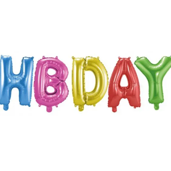 Happy Birthday Ballonger Folie