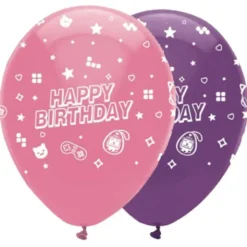 Happy Birthday Ballonger Gamer Party 6-pack