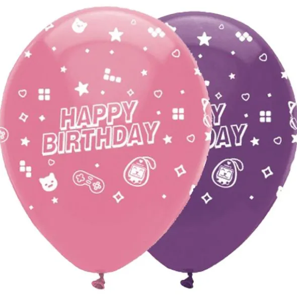 Happy Birthday Ballonger Gamer Party 6-pack