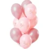 Happy Birthday Ballonger Ljusrosa & Rosa