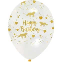 Happy Birthday Ballonger Unicorn Sparkle