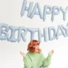 Happy Birthday Ballonggirlang Blå