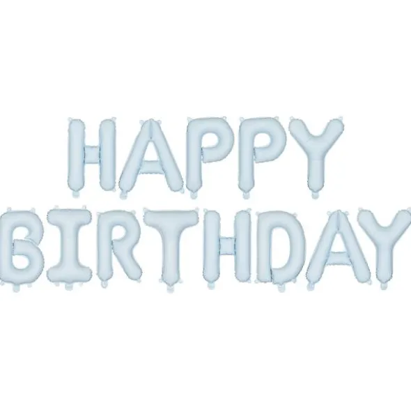 Happy Birthday Ballonggirlang Blå