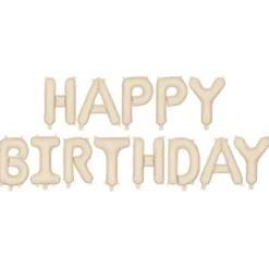 Happy Birthday Ballonggirlang Beige