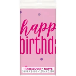 Happy Birthday Bordsduk Rosa