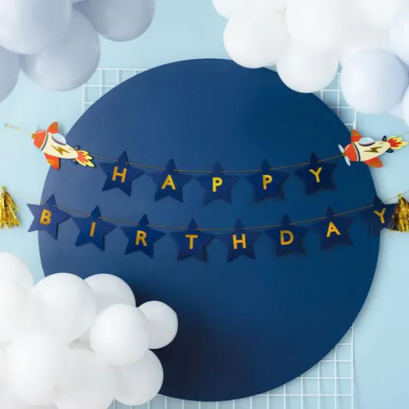 Happy Birthday Girlang Flygplan