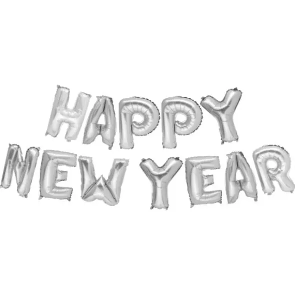 Happy New Year Ballongkit Silver
