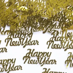 Happy New Year Guld Konfetti