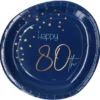 Happy 80th Tallrikar Mörkblå