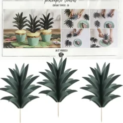 Hawaii Ananas Cupcake Topper Dekoration