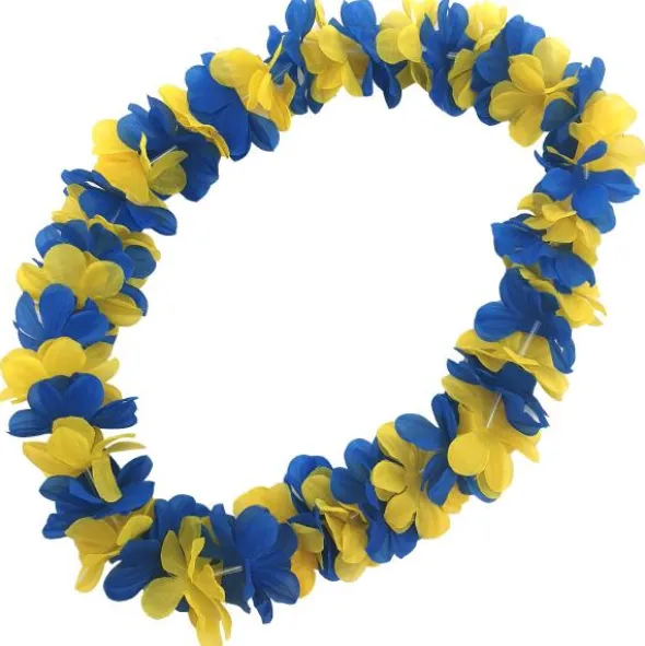 Hawaiikrans Gul/Blå
