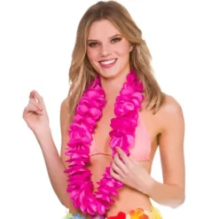 Hawaiikrans Satin Deluxe Rosa