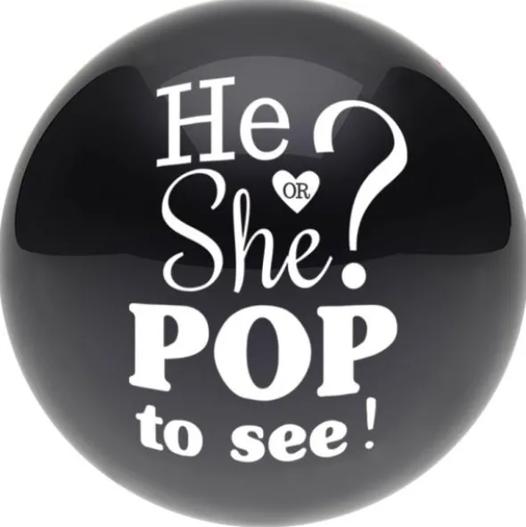 He or She Pop To See Konfettiballong