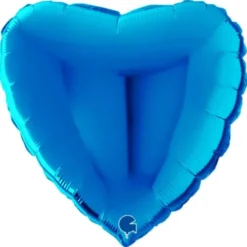 Hjärta Folieballong Blå