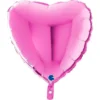 Hjärta Folieballong Fuchsia