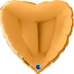 Hjärta Folieballong Guld