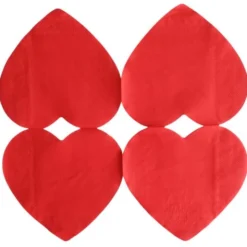 Hjärtan Pappersservetter Röd 33 cm 16-pack