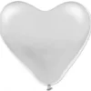 Hjärtballonger Vita (10-pack)