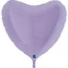 Hjärtballong Matt Pastell Lila 91 cm