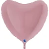 Hjärtballong Matt Pastellrosa 91 cm