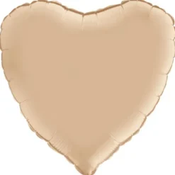Hjärtballong Satin Nude