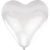 Hjärtformade Latexballonger Vit