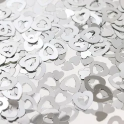 Hjärtformad Konfetti Silver