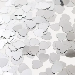 Hjärtkonfetti Silver