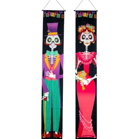 Hängande Banderoller Day of the Dead (2-pack/30 x 180 cm)