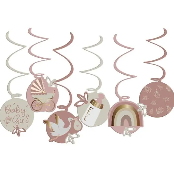 Hängande Dekorationer Baby Girl 6-pack