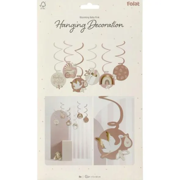 Hängande Dekorationer Baby Girl 6-pack